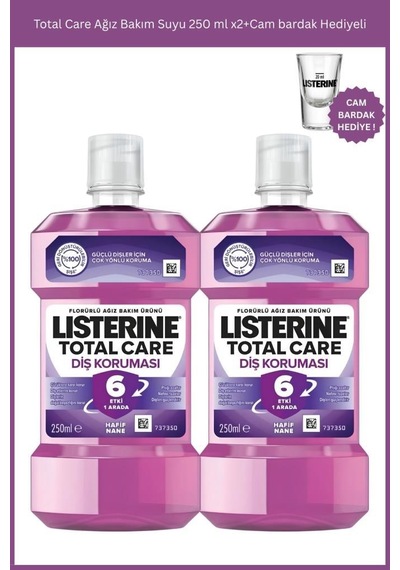 Total Care Ağız Bakım Suyu 250 Ml X2+cam Bardak Hediyeli
