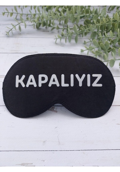 Kapalıyız Uyku Bandı - Siyah