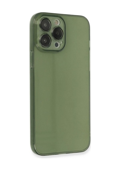 Apple Uyumlu   iPhone 13 Pro Kılıf Fly Lens Silikon - Yeşil