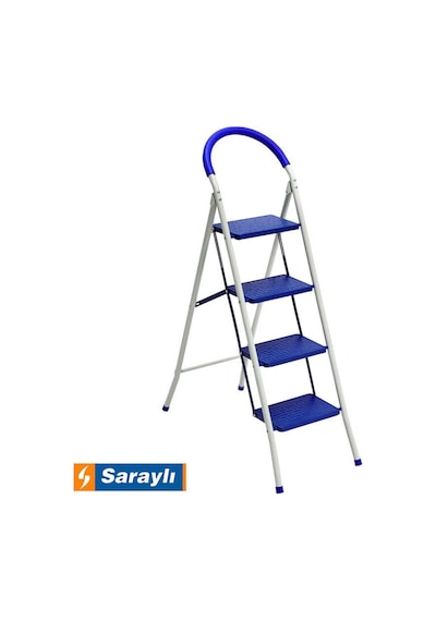 Saraylı Pratik Mega Metal 4 Basamaklı Merdiven Geniş Basamaklı