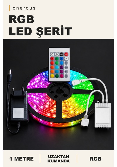 Onerous 1 M Rgb Led Şerit, Uzaktan Kumandalı