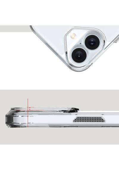 Apple Uyumlu iPhone 16 Plus Kılıf Zore M-safe Şarj Özellikli T-max M-safe Kapak Seffaf