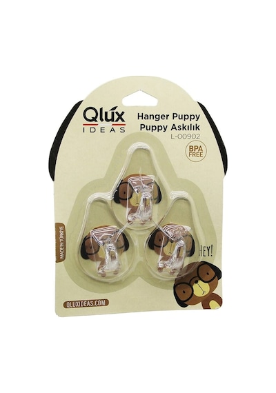 Bay 3pcs Puppy Askı Şeffaf Askı Yapışkanlı Montaj Bx40 Najmaddin Diğer