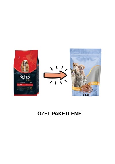 Reflex Plus Mini Adult Kuzu Etli Köpek Maması Paketten Bölme Doypack 1 Kg