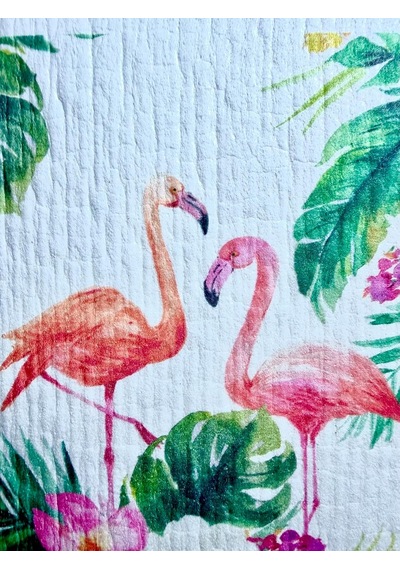 Swedish Dishcloth Isveç Bezi Flamingo-lama-kedi Desenleri 3'lu Paket, Sürdürülebilir, Tekrar Kullanılabilir, Tüm Yüzeylere Uygulanabilir, Makinede Yıkanabilir Belirtilmemiş
