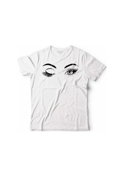 Eyelash Extensıon Göz Kaş Kirpik Eye Logo Çocuk Tişört 001