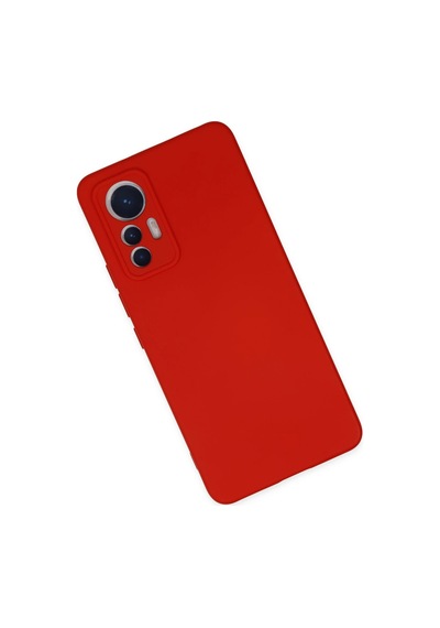 Uryport Xiaomi Mi 12 Lite Kılıf Nano İçi Kadife Silikon - Kırmızı