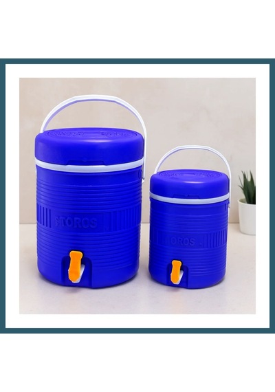 Bezos Yuvarlak Plastik Termos Seti 14l+6l Musluklu Ob Çok Renkli