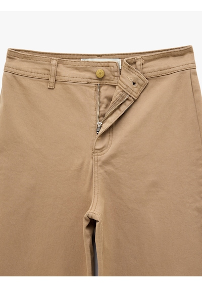 Koton Cepli Rahat Kalıp Kesik Paça Yüksek Bel Jean Pantolon - Culoette Jean Kahverengi 7wal40002mw Kahve Koton Cepli Rahat Kalıp Kesik Paça Yüksek Bel Jean Pantolon - Culoette Jean Kahverengi 7wal40002mw Kahve