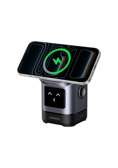 Uno Qi2 20w 2'si 1 Arada Kablosuz Şarj Cihazı 15w İphone + Airpods 5w Siyah