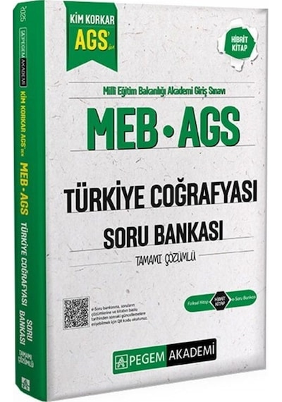 Meb Ags Kim Korkar Türkiye Coğrafyası Soru Bankası Tamamı Çözümlü Pegem Akademi