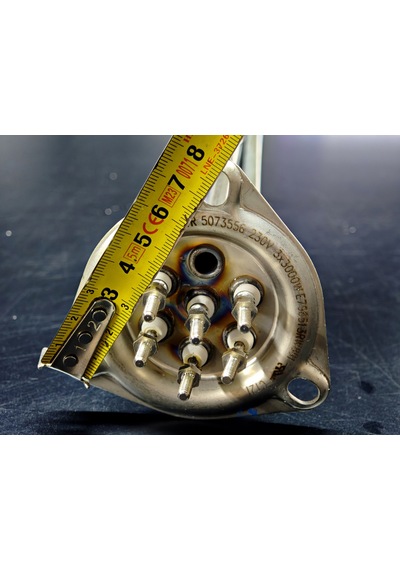 Rica R 5073556 Cr304 Büyük Üçgen Kafa Rezistans 230v 400v 9000w Metrik Vidalı Kovanlı 40 Cm Sanayi Tipi Isıtıcı