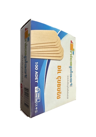 Niceplast Dil Çubuğu Ahşap Maket Çubukları 2 X 14 Cm. - 50 Adetlik 10 Paket
