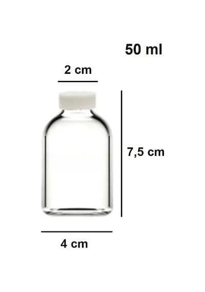 12 Adet Cam 50 Ml Mini Shot Ginger Detox Şişe Plastik Sızdırmaz Kapaklı Kolonya Koku Süs Küçük Şişe Şeffaf