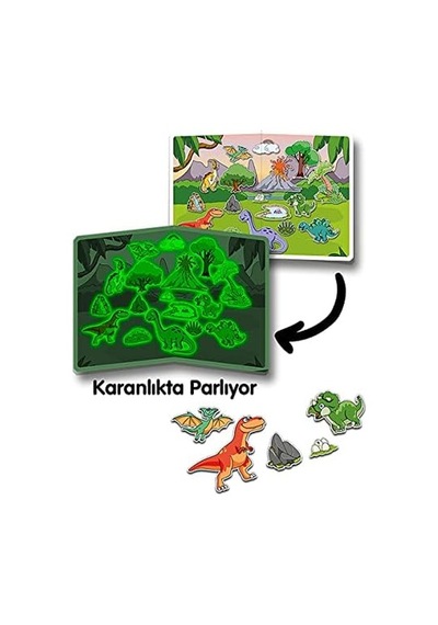 Dino World Manyetik Hikaye Oluşturma Kutu Oyunu