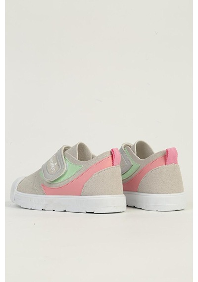 Benetton Bn-1403 Çocuk Sandalet Gri - Pembe