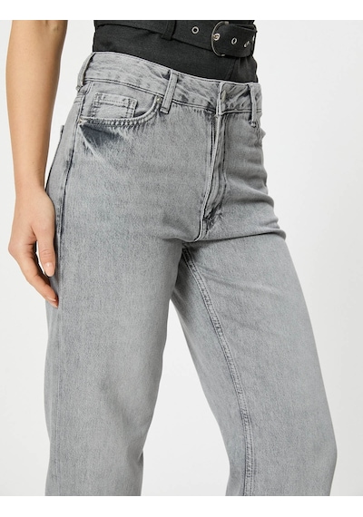 Koton Kadın Jean Pantolon Gri 4sal40338md 25ky59t01626 Y5906 Gri