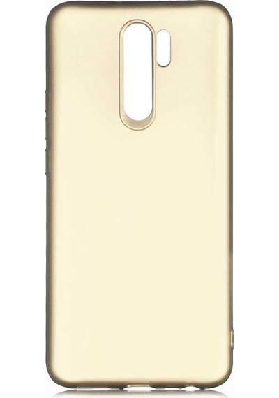Ekılıf - Xiaomi Redmi 9 Uyumlu Kılıf Mat Soft Premier Silikon Kapak - Gold