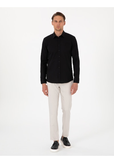 Pierre Cardin Erkek Siyah Gömlek Desenli 50305250-vr046 Siyah