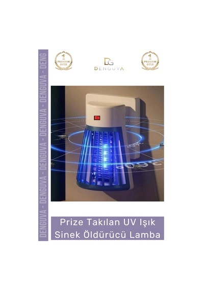 Sineköldürücü Yeni Sezonsessiz Tasarruflu Hijyenik Prize Takılan Uv Işık Sinek Öldürücü Lamba 1 W