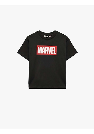 Koton Marvel Baskılı Lisanslı Antrasit Erkek Çocuk T-shirt 6skb10246tk Antrasit