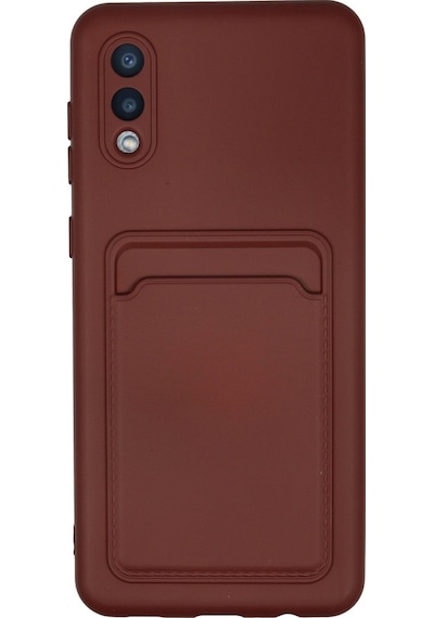 Samsung Galaxy Uyumlu A02 Kılıf Kelvin Kartvizitli Şık Silikon Kılıf