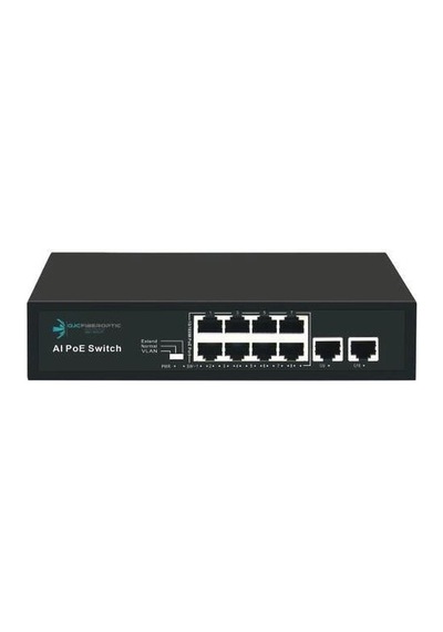 Ods 08ODS-8P2U 8 Port + 2 Uplink 96 W Full Poe 10/100 Yönetilemez Switch