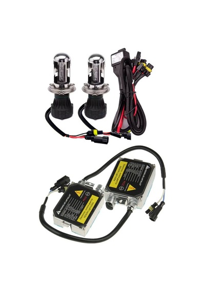 H4 8000k Xenon Ampul 2 Adet + Tesisat Kablosu+2 Adet Ballast