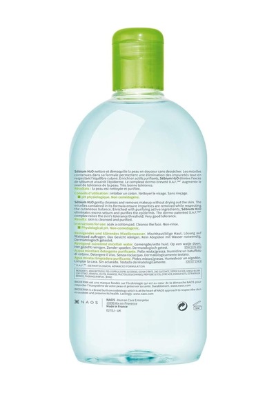 Sebium H2o Karma, Yağlı Ve Akne Eğilimli Ciltler İçin Micellar Makyaj Temizleme Suyu Belirtilmemiş