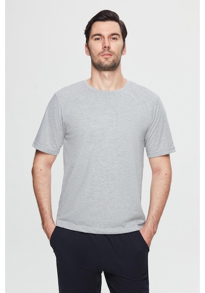 Twn Gri Melanj %100 Pamuklu Kısa Kollu 2'li Pijama Takimi 3ec84ortkkpjm 310