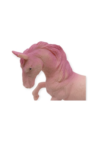 Çiftlik Hayvanları Serisi - Yarış Atı 12 Cm - Pembe Hayvan Figürü