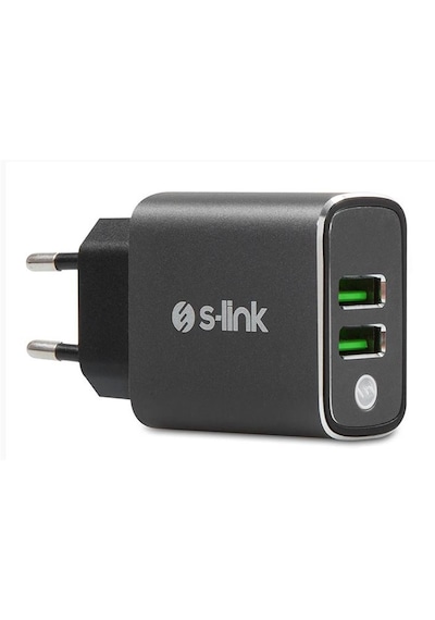S-link Sw-eht36m 3.1a 2 Usb Dual Şarj Aleti 1 Metre Type-c Kablo 0