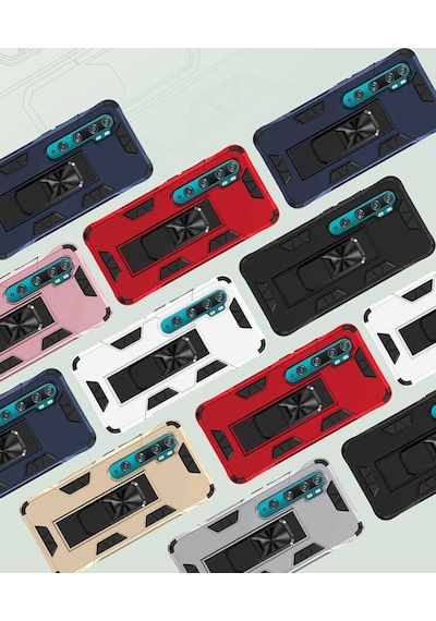 Xiaomi Mi Note 10 Pro Kilif Miknatisli Zirhli Korumali Silikon 467919033