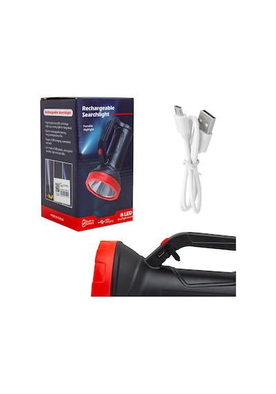 Powermaster Pm-14328 Xs-519 Şarj Edilebilir Power Ledli 2 Kademe El Feneri