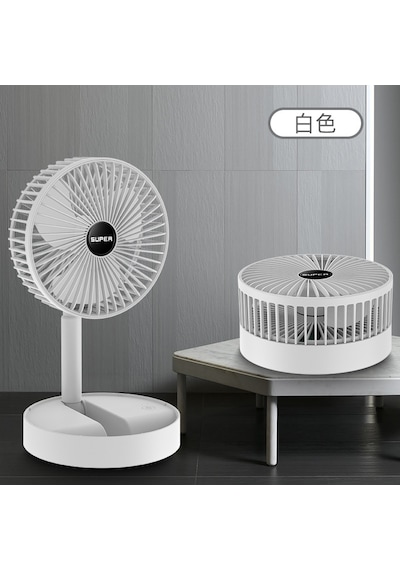 Vkemall Fan Katlanır Fan Usb Masaüstü Ev Depolama Elektrikli Fan Şarj Masaüstü Fan Teleskopik Sirkülas