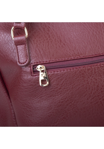 Nas Bag Kadın 2 Li Set Omuz Çantası Bordo Victoria