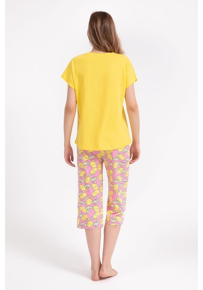 Arnetta Cute Lemon Sarı Kadın Kapri Takım 5274-28892 Sarı