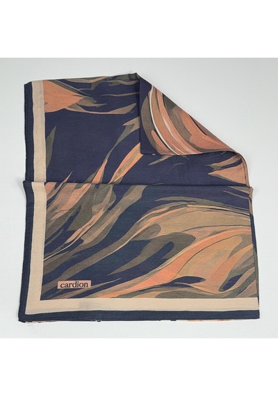 Cardion Pamuk İpek Şal - 70 X 180 - 06302 Lacivert