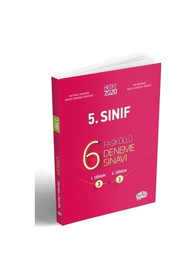 Hedef 2020 5.Sınıf 6 Fasiküllü Deneme Sınavı 3+3 -  Editör