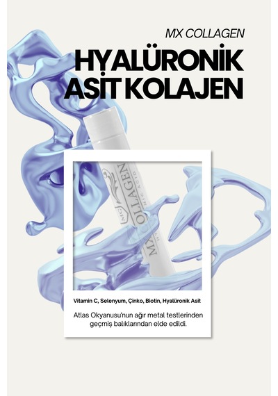 Mx Collagen Hyaluronic Acid Balık Kolajeni 30 Ml X 10 Şişe