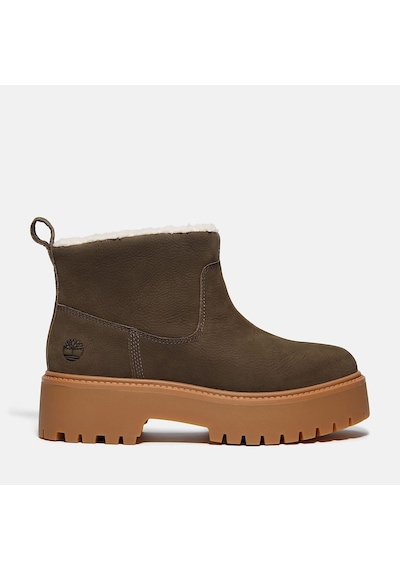 Timberland Stone Street Mid Warm Lined Kadın Bot-34029 Koyu Kahverengi