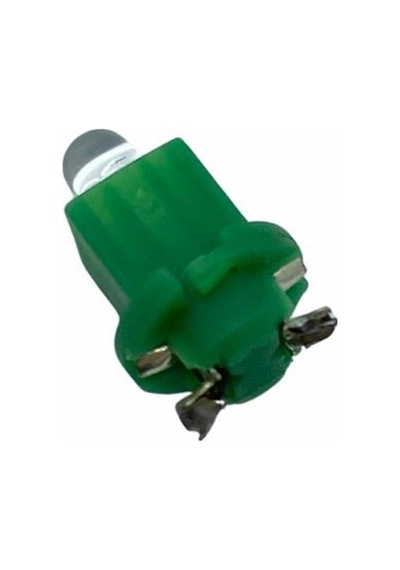 12v Duylu Gösterge Ampulü Dipsiz 1.2 W Yeşil Arkadan Tırnak