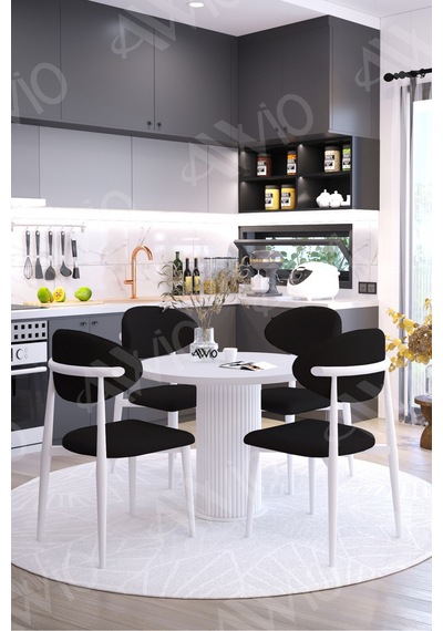 Avvio Aldo Ptt Ayak Beyaz Polo Metal Sandalye 90x90 Yemek Masası Mutfak Masası Masa Sandalye Takımı Avvio Aldo Ptt Ayak Beyaz Polo Metal Sandalye 90x90 Yemek Masası Mutfak Masası Masa Sandalye Takımı