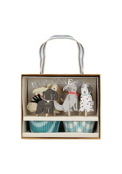 Meri Meri - Puppy Cupcake Kit - Yavru Köpek Cupcake Kit - 24'lü