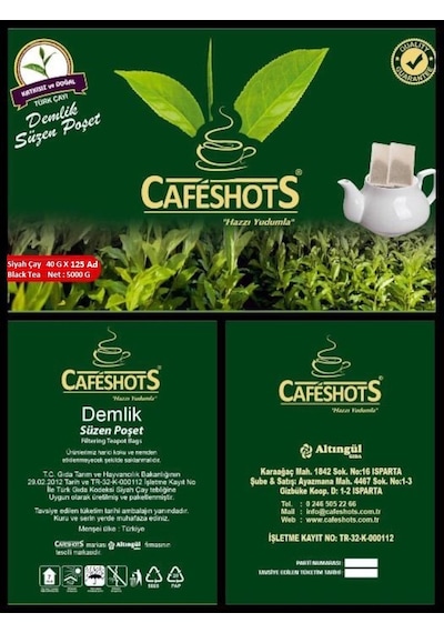 Cafeshots Maestro Demlik Poşet Çay 125 x 40 G