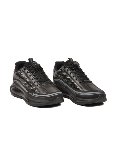 Siyah Memory Foam Misina Bağcıklı Erkek Sneaker 2250 M