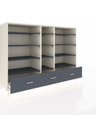 Kronos Dolap 12 Raflı 3 Çekmeceli 220x59x163 Aytaşı-antrasit Aytaşı-antrasit Kronos Dolap 12 Raflı 3 Çekmeceli 220x59x163 Aytaşı-antrasit Aytaşı-antrasit