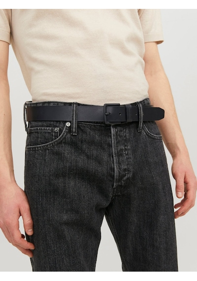 Jack & Jones Jacroma Deri Kemer 12242687 Siyah