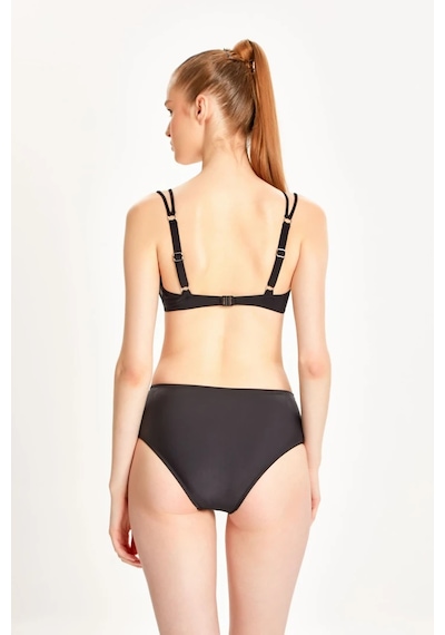 Too Salty Swimwear Kadın Büzgülü Balenli Toparlayıcı Yüksek Bel Bikini Takımı 24s101st Siyah Too Salty Swimwear Kadın Büzgülü Balenli Toparlayıcı Yüksek Bel Bikini Takımı 24s101st Siyah
