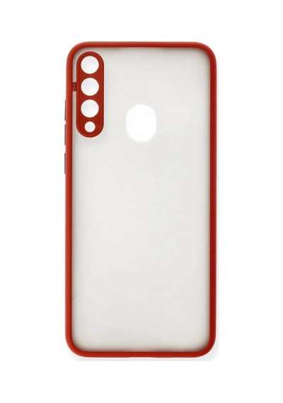 Jenerik Huawei Y6p Kılıf Montreal Silikon Kapak - Kırmızı
